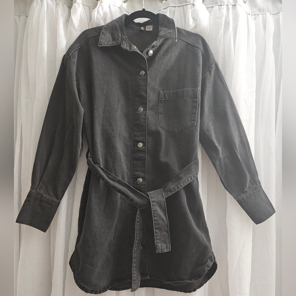 H&M Denim Tie Belt Dress